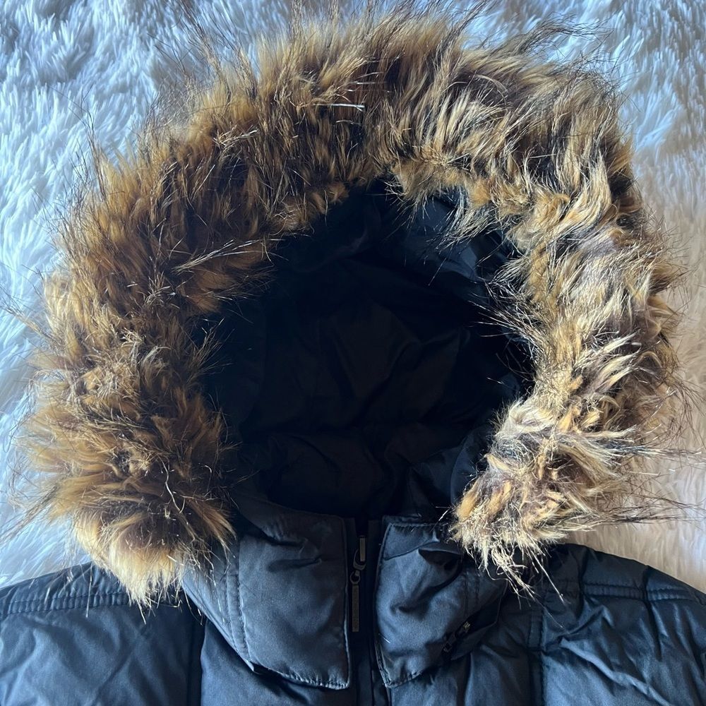 NWOT Weatherproof Black Down Puffer Coat Parka with Removable Faux Fur Hood S - Picture 15 of 16